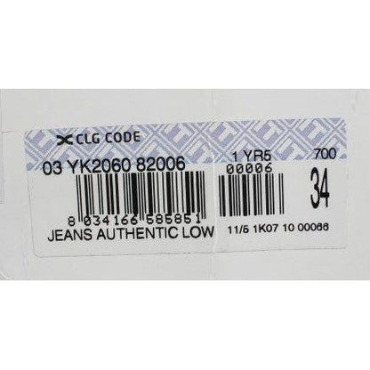 Acht Blue Wash Straight Fit Low Waist Jeans Acht