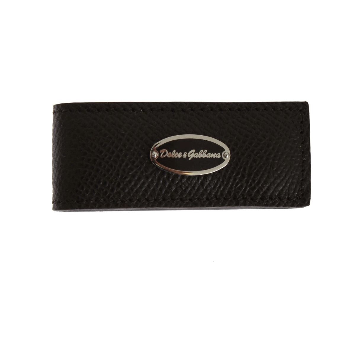 Dolce & Gabbana Elegant Brown Leather Money Clip Dolce & Gabbana