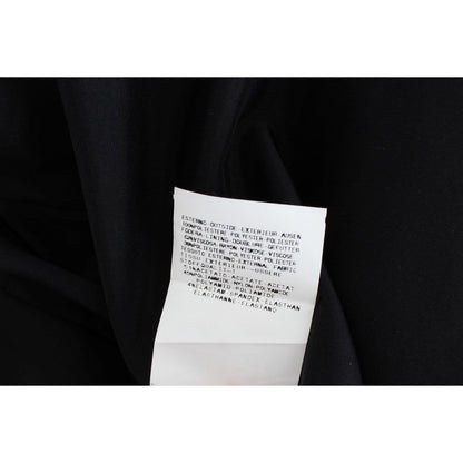 Exte Black Blue Two Piece Suit Skirt & Blazer Exte