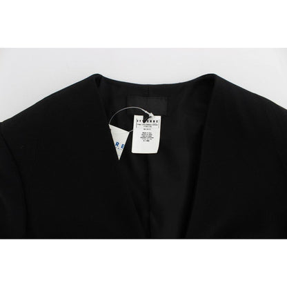 Exte Black Blue Two Piece Suit Skirt & Blazer Exte