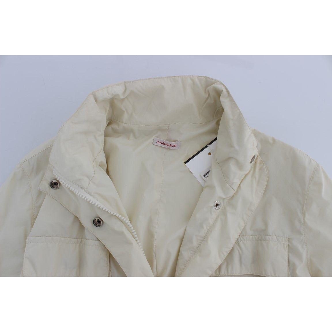 P.A.R.O.S.H. Beige Weather Proof Trench Jacket Coat Coats & Jackets