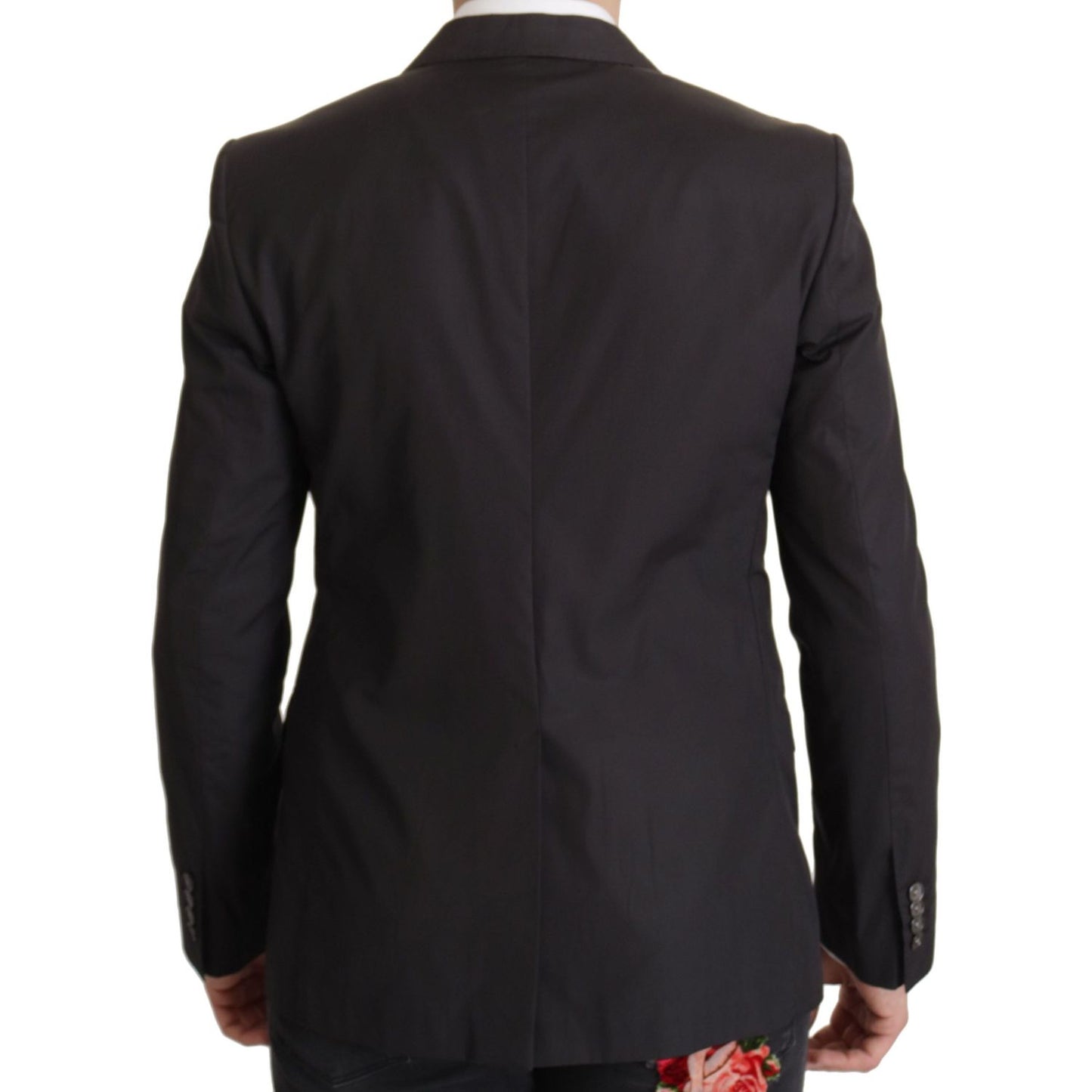 Dolce & Gabbana Elegant Taormina Black Cotton Blazer Dolce & Gabbana