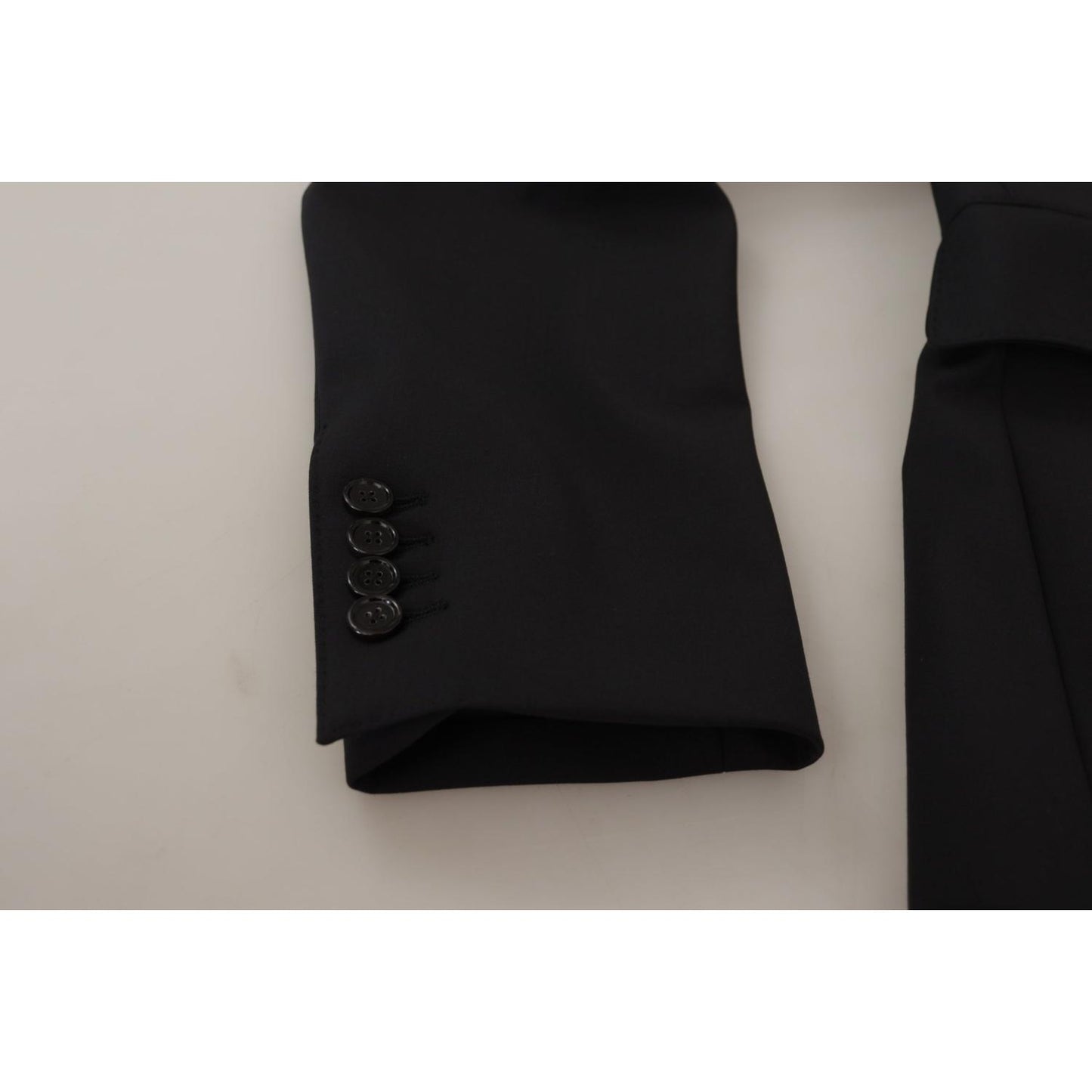 Dolce & Gabbana Black Wool Single Breasted Coat Men Blazer