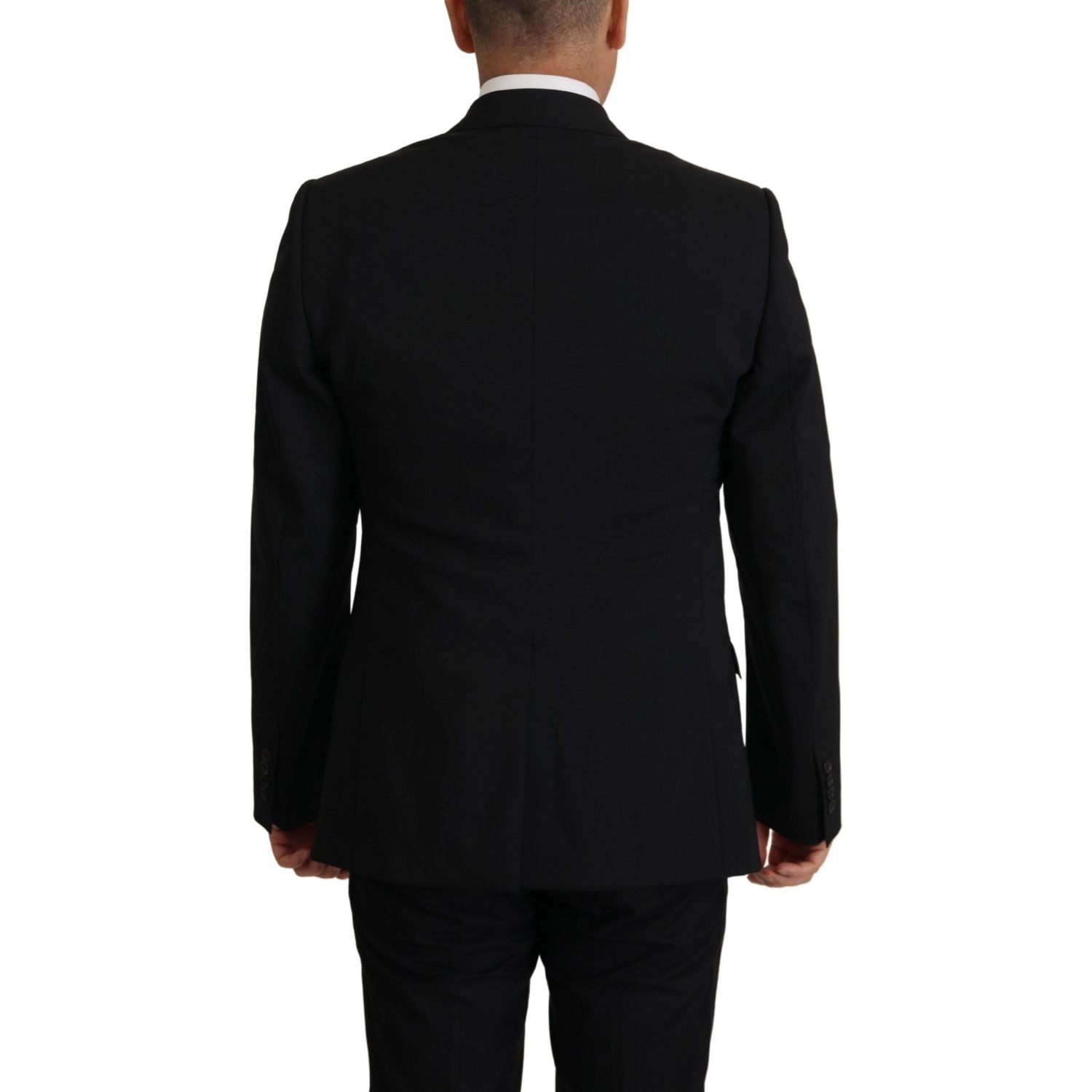 优雅的黑色马提尼西装外套和背心套装