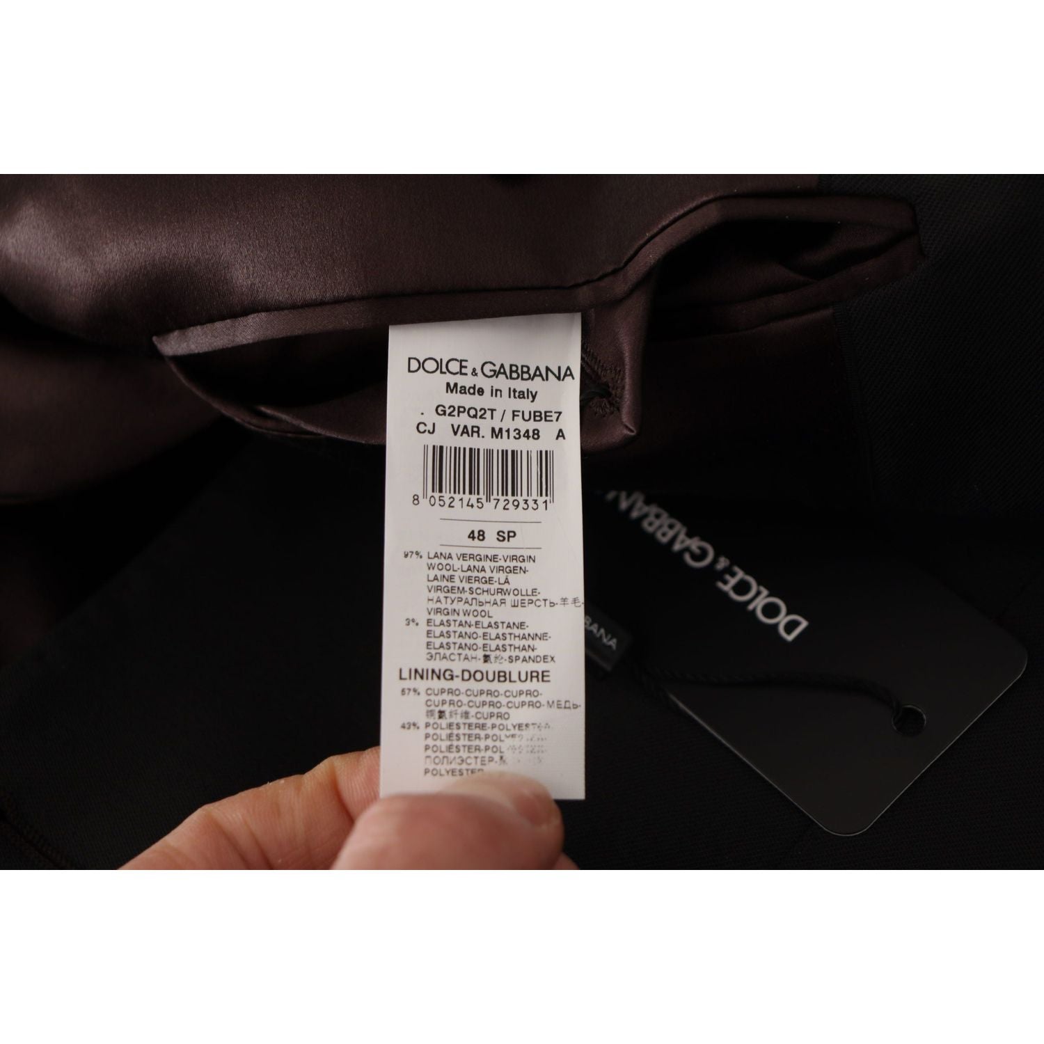 优雅修身黑色羊毛西装外套