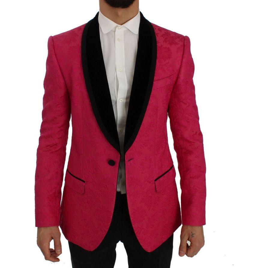 Dolce & Gabbana Floral Brocade Single-Breasted Blazer Dolce & Gabbana Brown