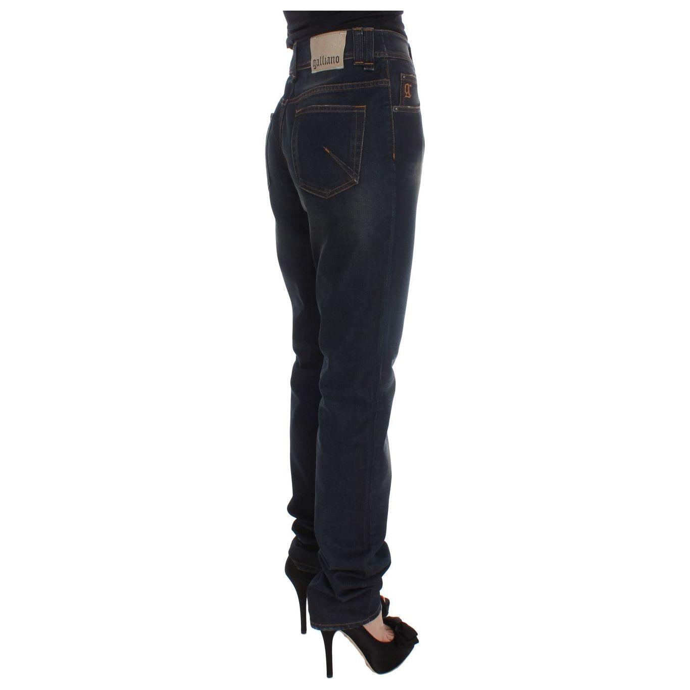 John Galliano Chic Boyfriend Fit Blue Jeans John Galliano