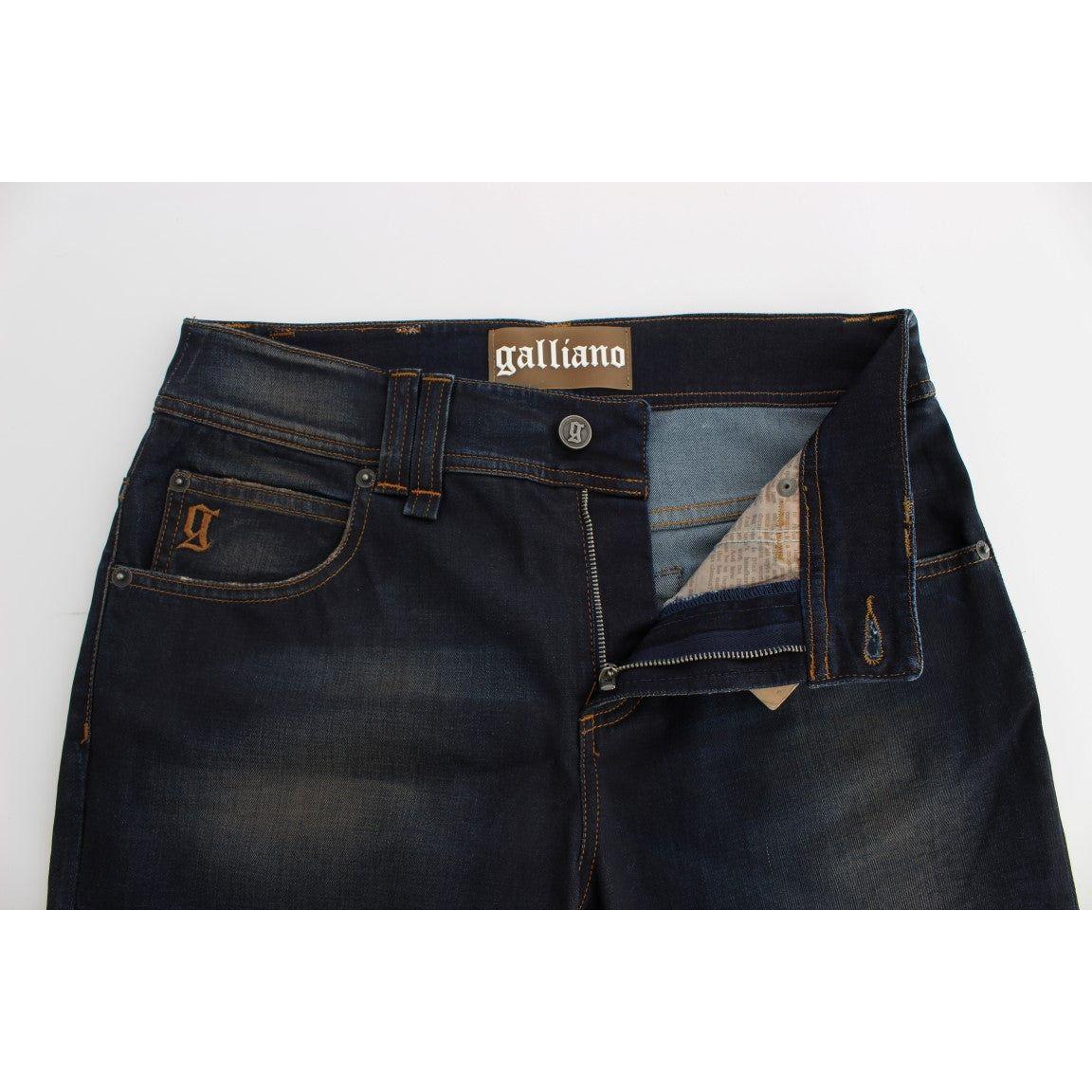 John Galliano Chic Boyfriend Fit Blue Jeans John Galliano