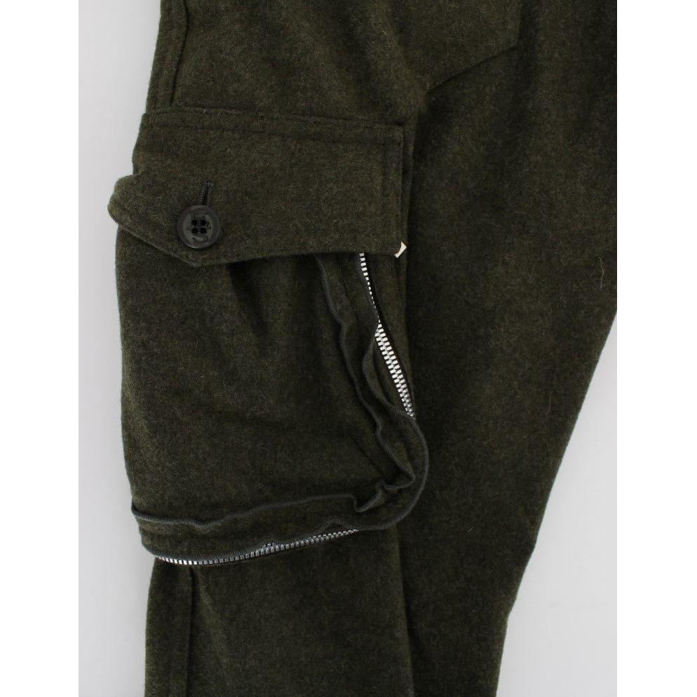 Ermanno Scervino Chic Green Cargo Pants for Effortless Style Ermanno Scervino