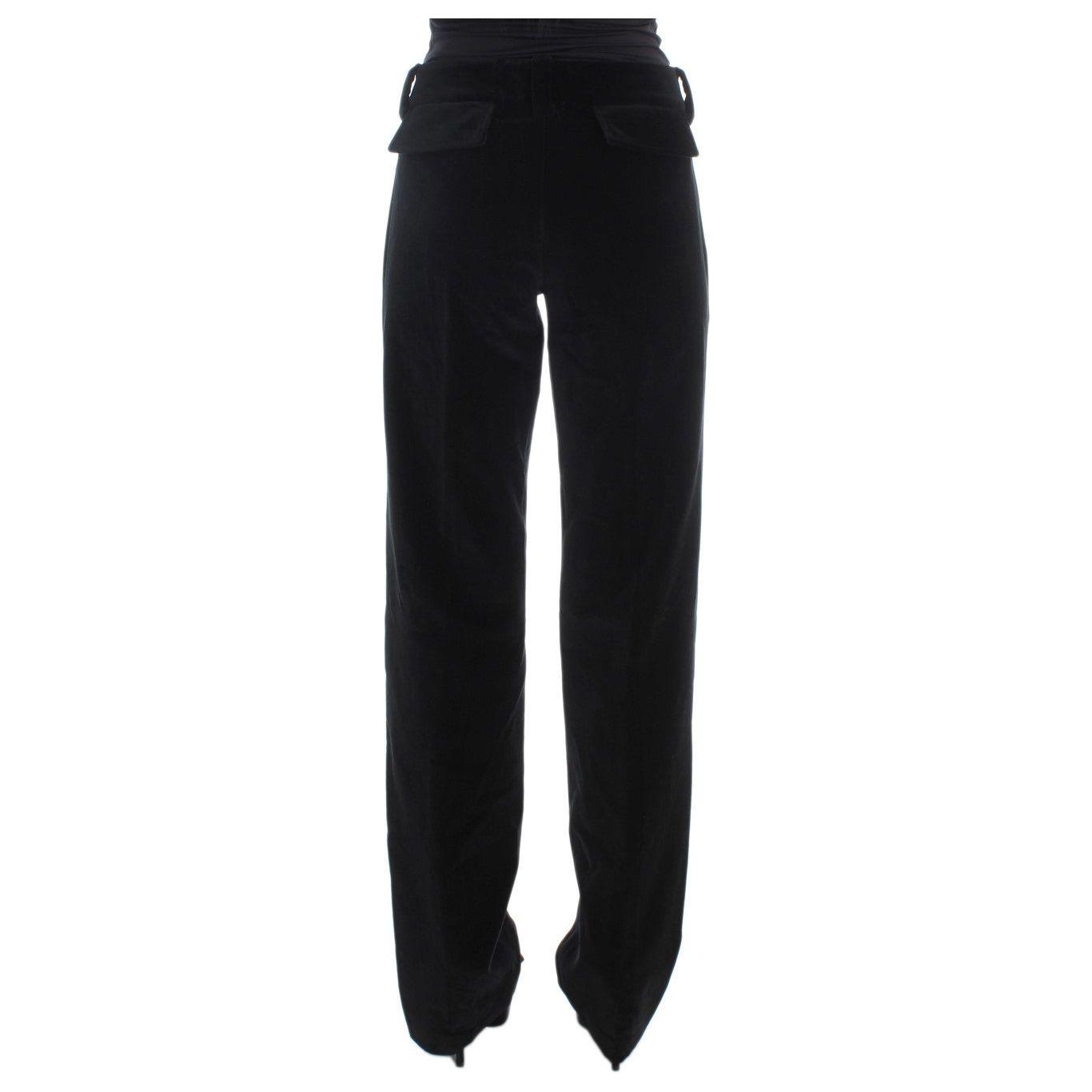 Ermanno Scervino Elegant Black Straight Fit Jeans Jeans & Pants Ermanno Scervino