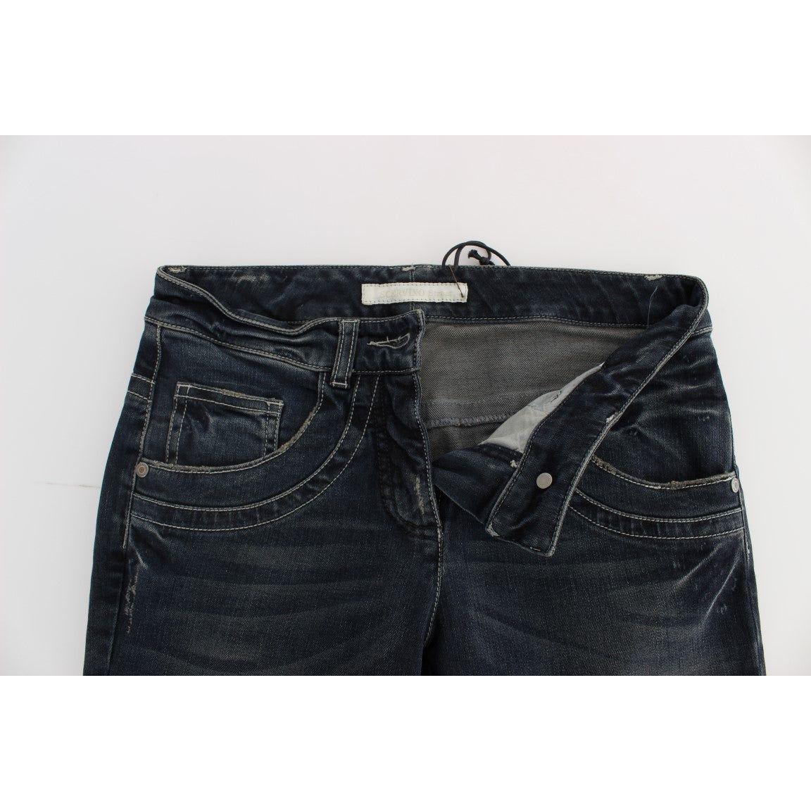 Ermanno Scervino Chic Blue Slim Fit Italian Jeans Jeans & Pants Ermanno Scervino