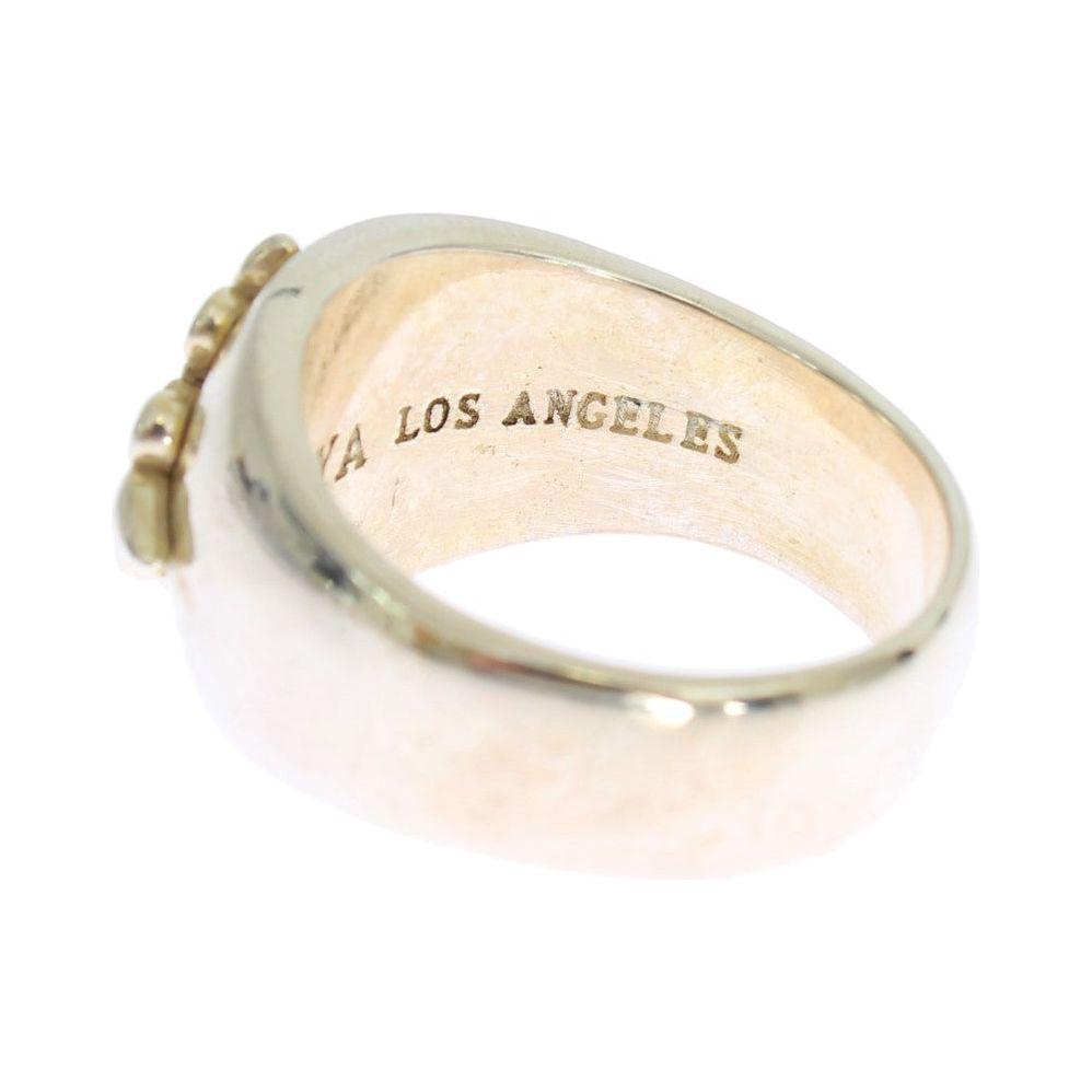 Nialaya Silver Statement Mens Ring Ring Nialaya Antique White