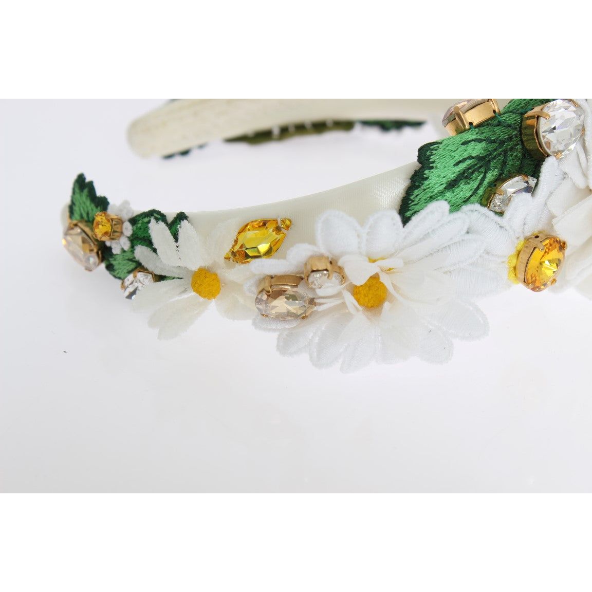 Dolce & Gabbana Sunflower Crystal Luxury Headband Dolce & Gabbana