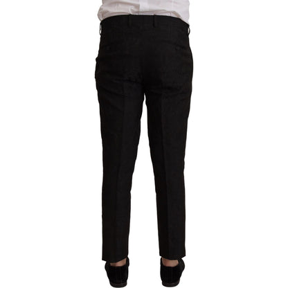 Dolce & Gabbana Black Polyester Formal 2 Piece MARTINI Suit