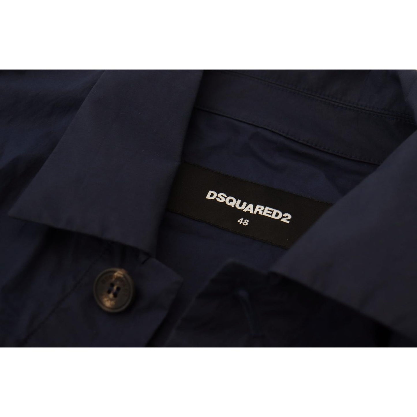 Dsquared² Svelte Dark Blue Cotton Shirt Dsquared²