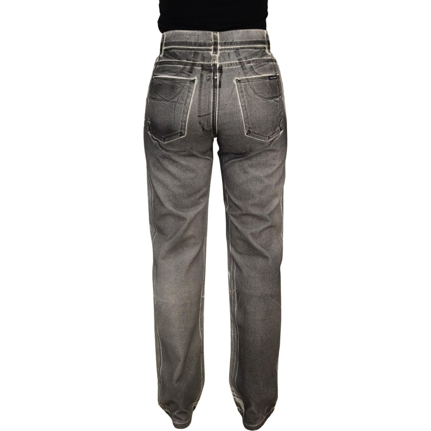 Dolce & Gabbana High Waist Grey Denim Elegance Dolce & Gabbana