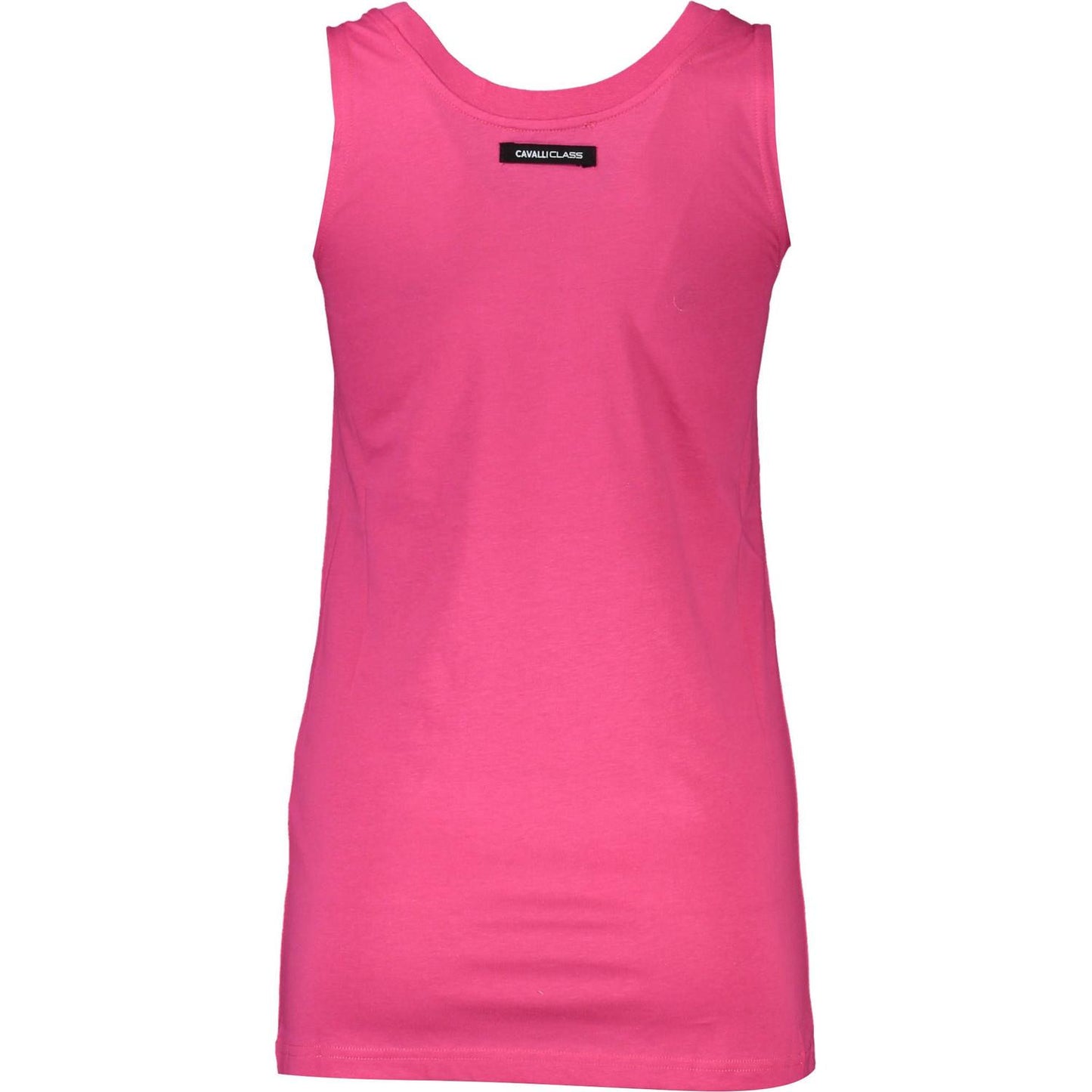 Cavalli Class Pink Cotton Women Top Cavalli Class