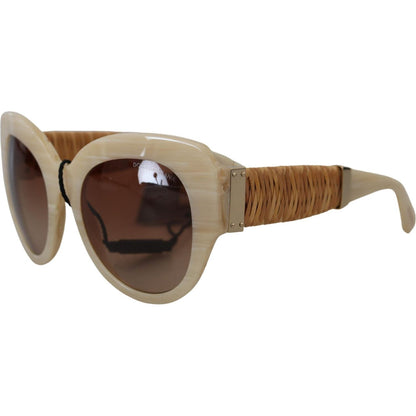 Dolce & Gabbana Beige Acetate Full Rim Brown Lense DG4294 Sunglasses Dolce & Gabbana