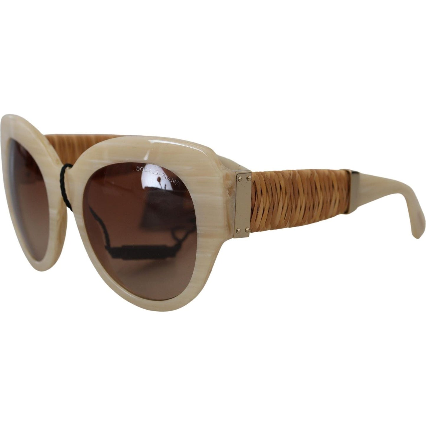 Dolce & Gabbana Beige Chic Acetate Women's Sunglasses Dolce & Gabbana