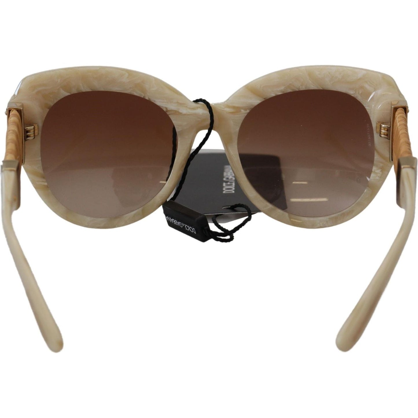 Dolce & Gabbana Beige Acetate Full Rim Brown Lense DG4294 Sunglasses Dolce & Gabbana