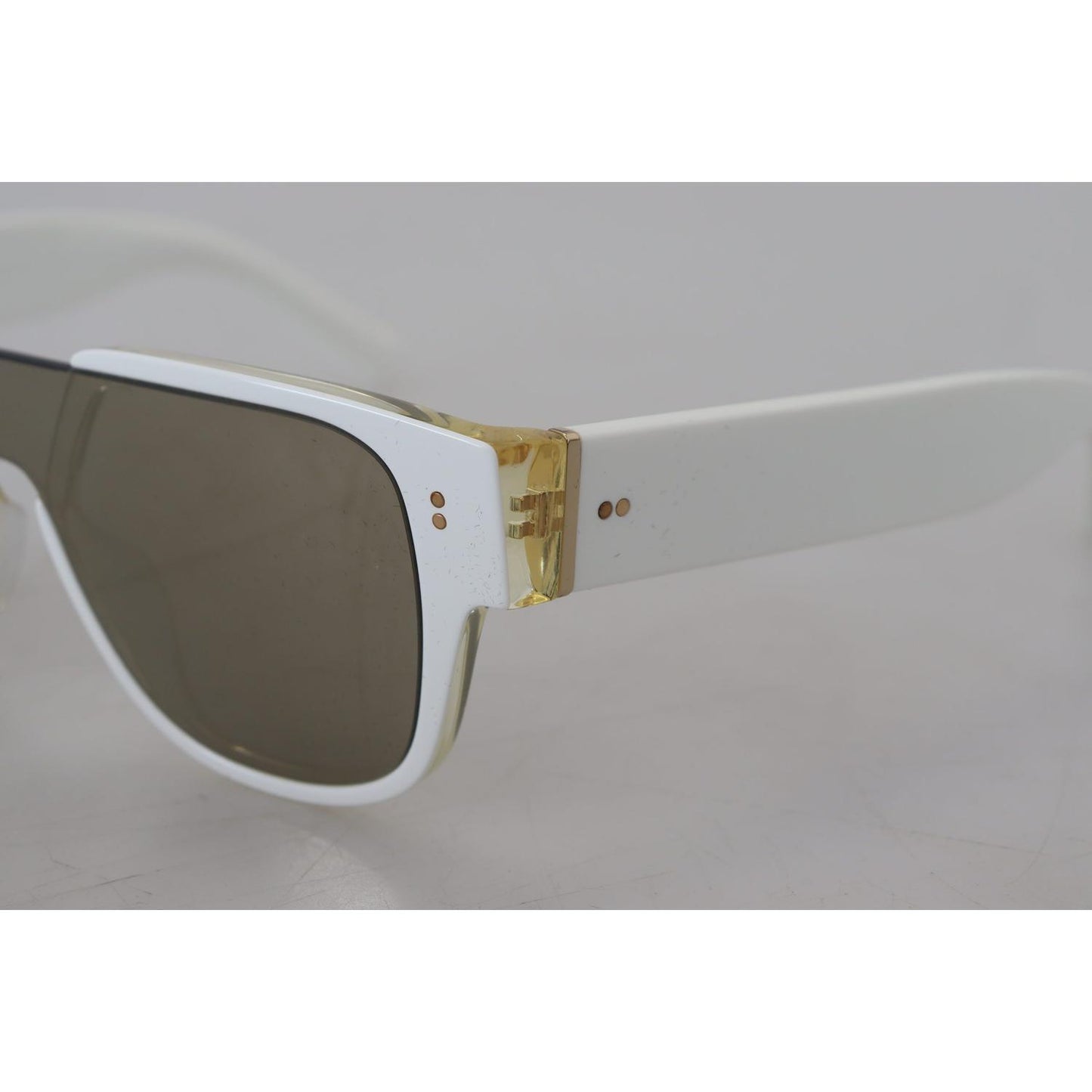 Dolce & Gabbana Elegant White Acetate Sunglasses for Women Dolce & Gabbana