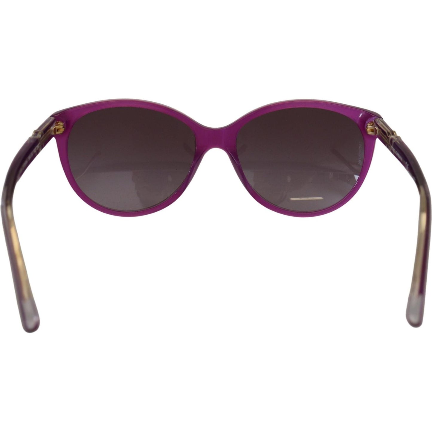 Dolce & Gabbana Chic Purple Acetate Round Sunglasses Dolce & Gabbana