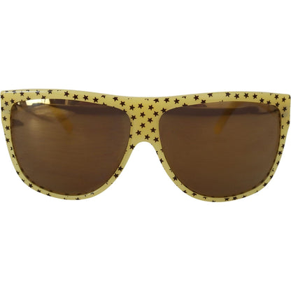 Dolce & Gabbana Yellow Stars Acetate Square Shades DG4125 Sunglasses Dolce & Gabbana