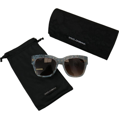 Dolce & Gabbana Blue Lace Acetate Crystal Butterfly DG4231 Sunglasses Dolce & Gabbana