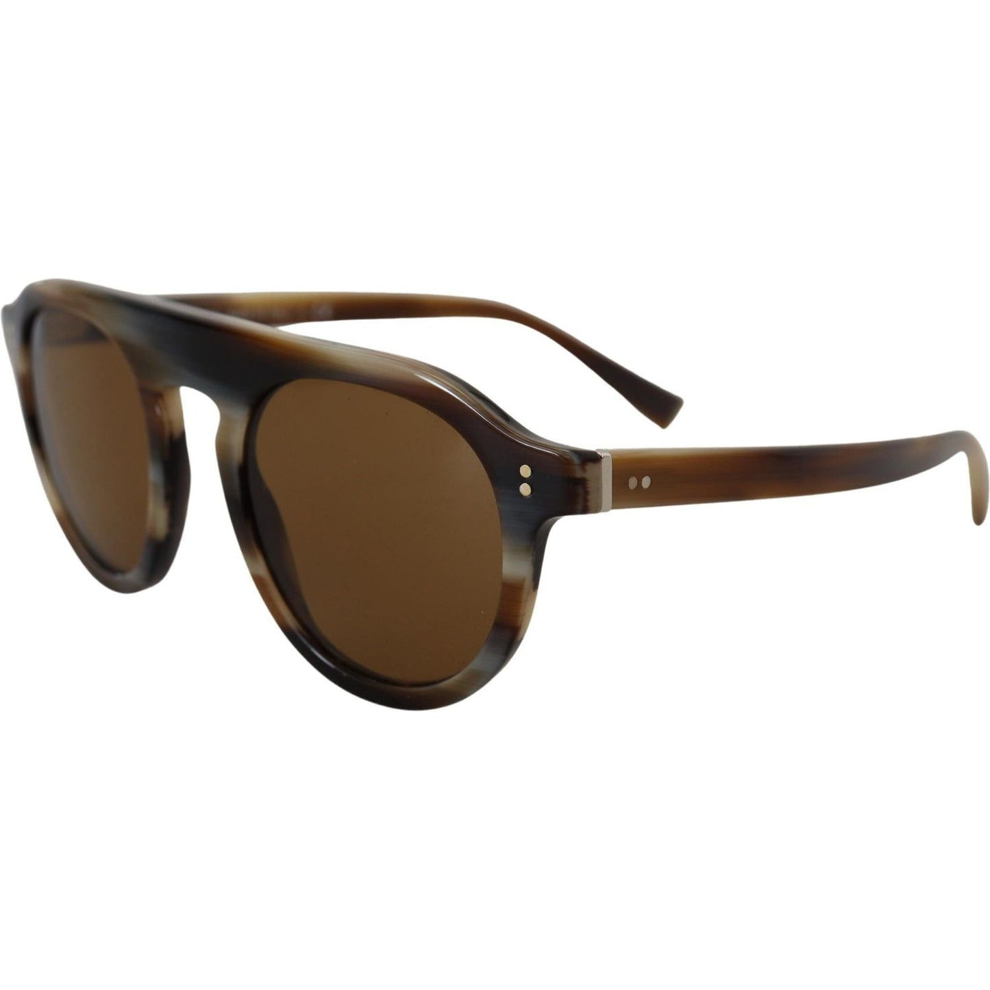 Dolce & Gabbana Brown Tortoise Oval Full Rim Eyewear DG4306 Sunglasses Dolce & Gabbana