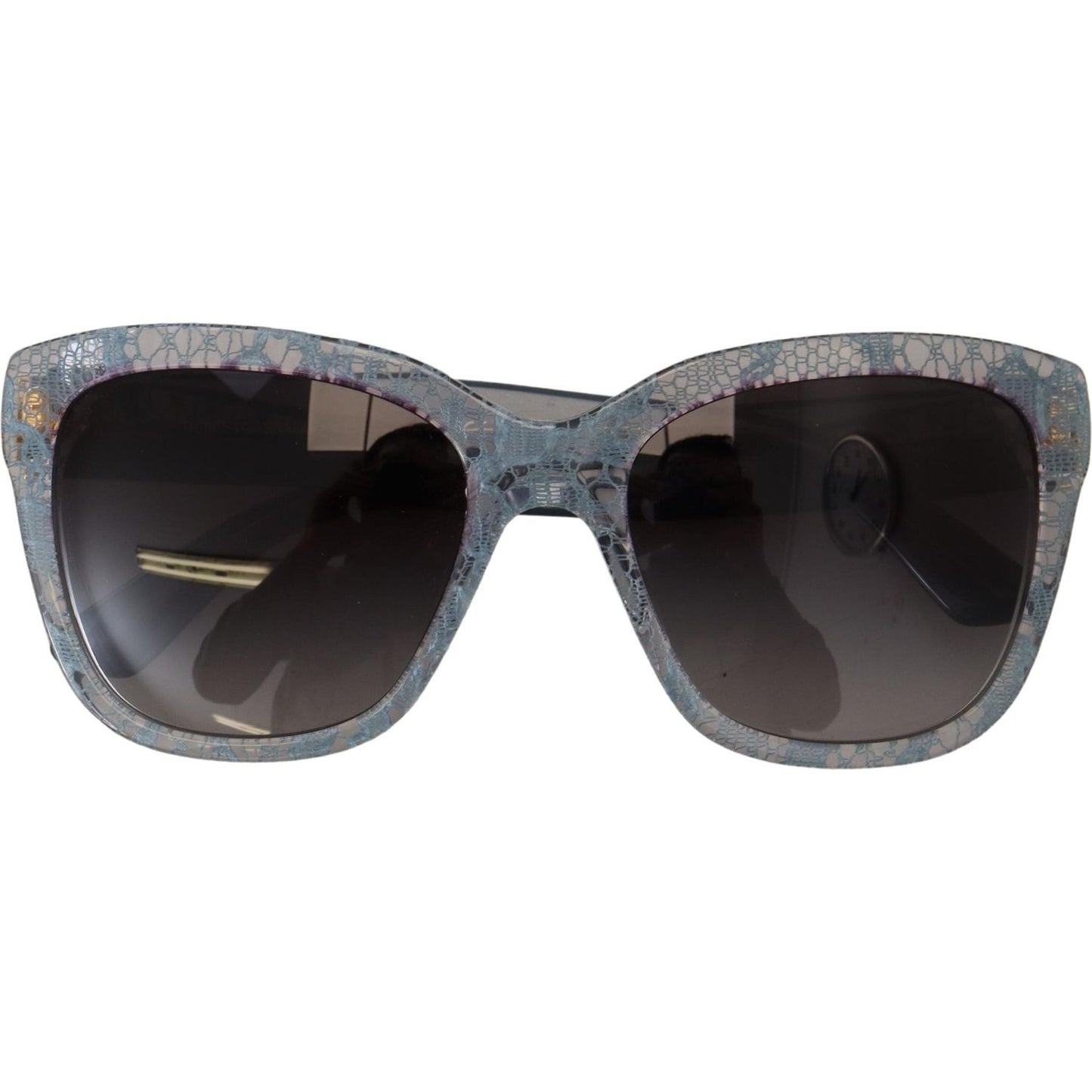 Dolce & Gabbana Blue Lace Acetate Rectangle Shades DG4226 Sunglasses Dolce & Gabbana