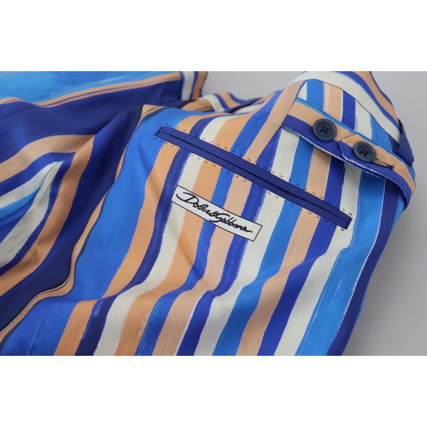 时尚条纹修身斜纹棉布裤