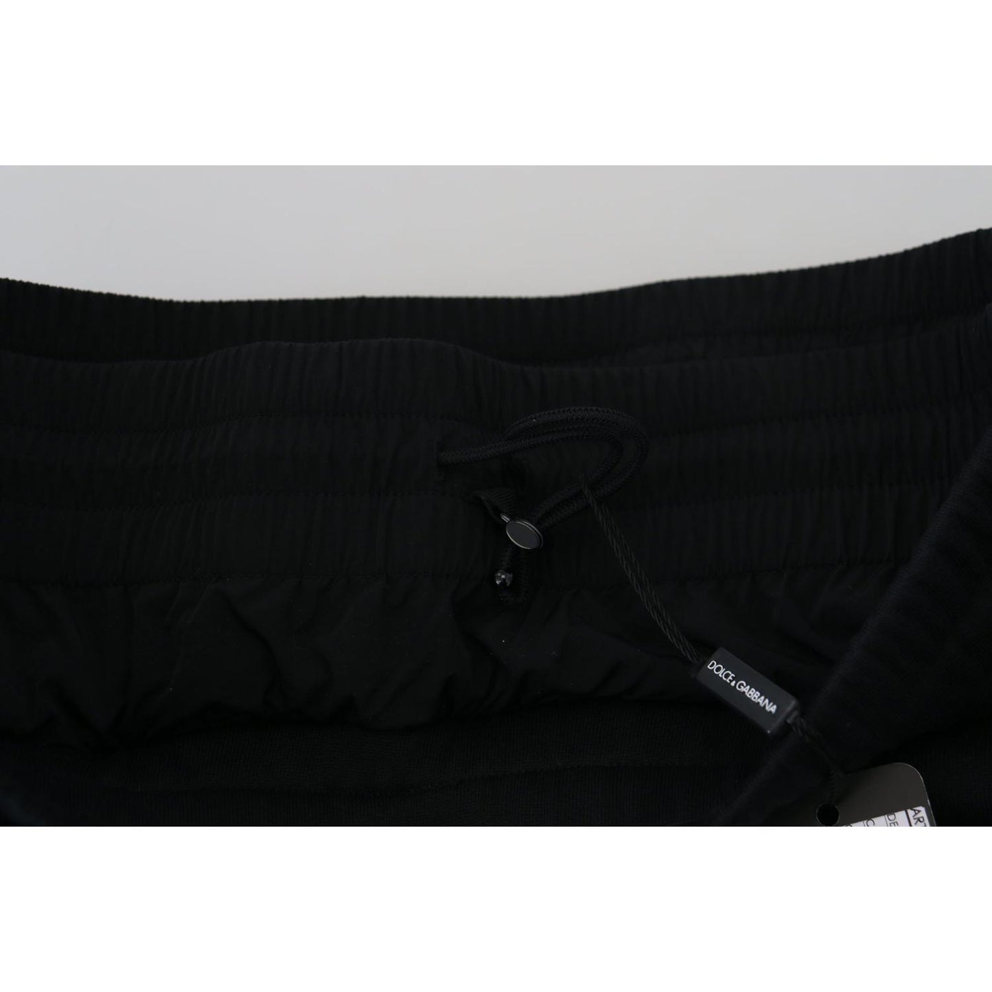 Dolce & Gabbana Black Cotton Bermuda Cargo Shorts