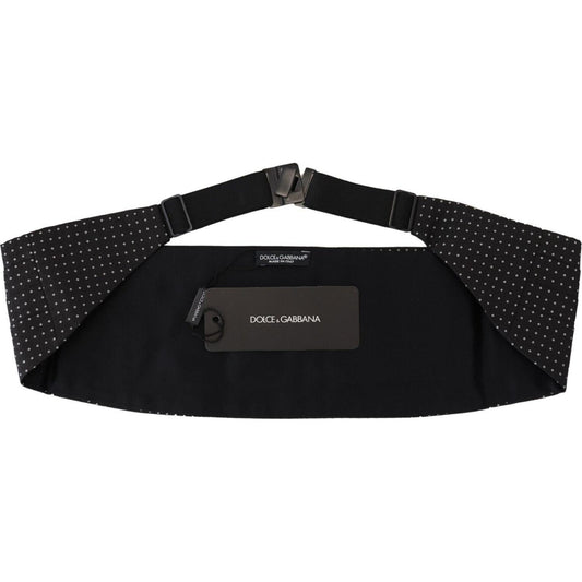 Dolce & Gabbana Elegant Silk Polka Dot Cummerbund Dolce & Gabbana