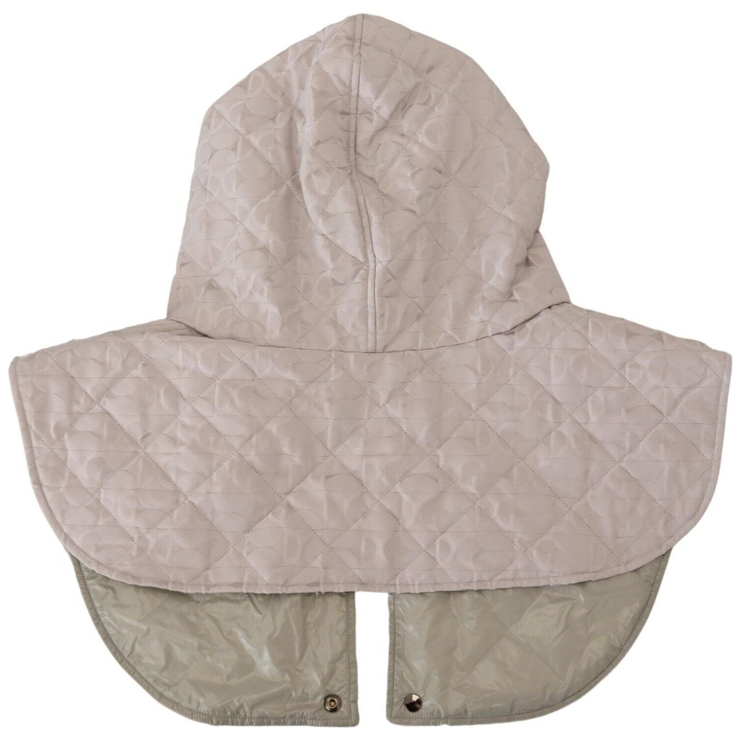 Dolce & Gabbana White Quilted Whole Head Wrap One Size Nylon Hat