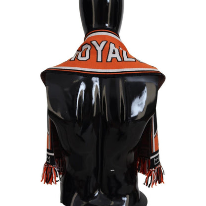 Dolce & Gabbana Multicolor DG Logo Printed Men Neck Wrap Shawl Scarf