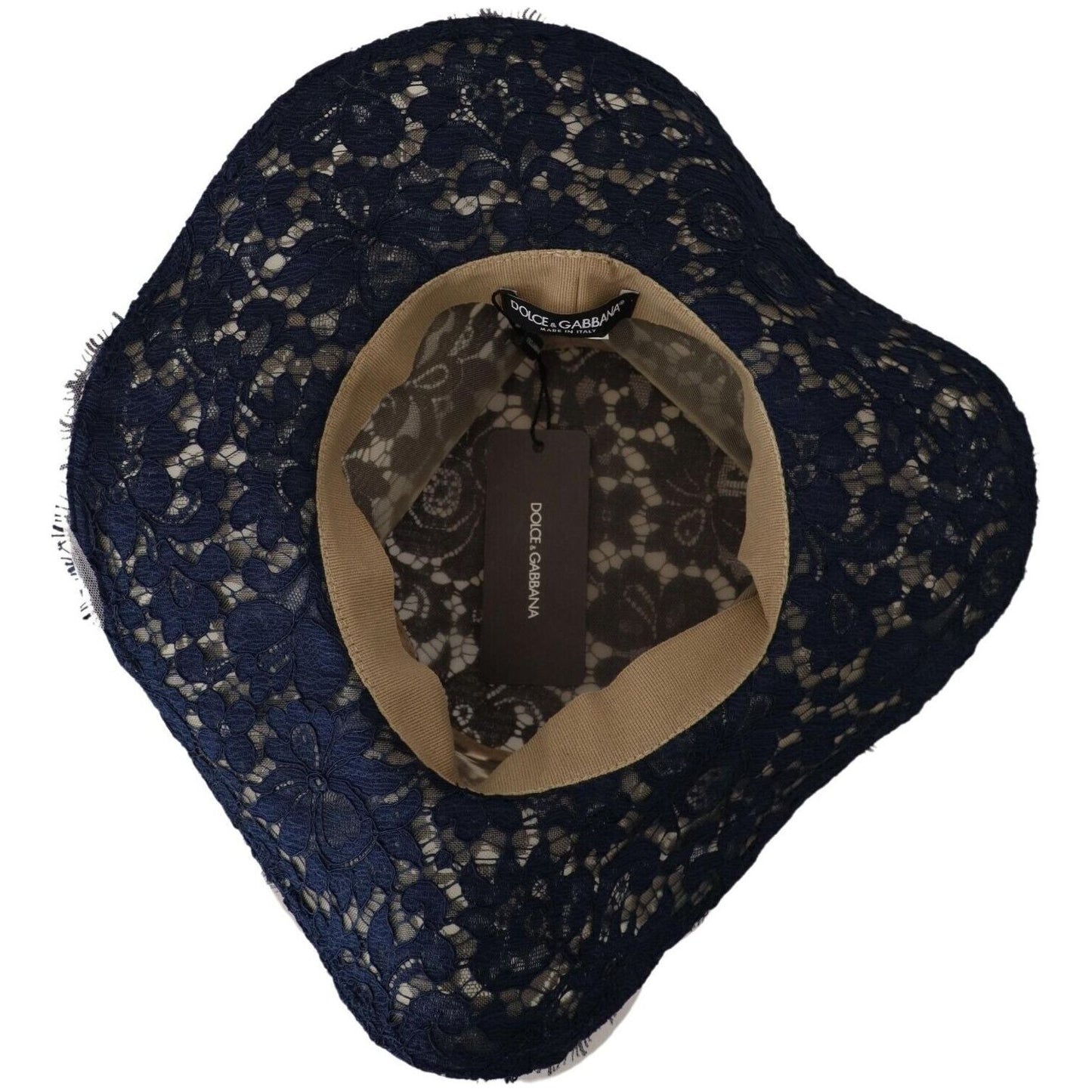 Dolce & Gabbana Elegant Wide Brim Blue Hat Dolce & Gabbana