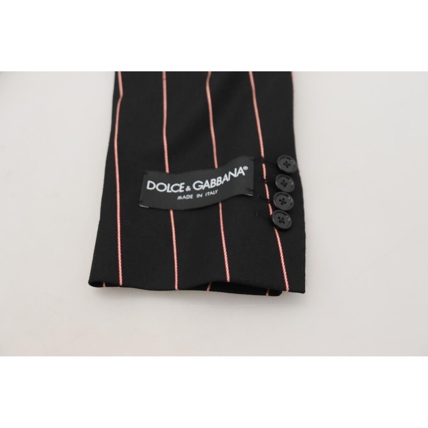 优雅修身双排扣黑色西装外套