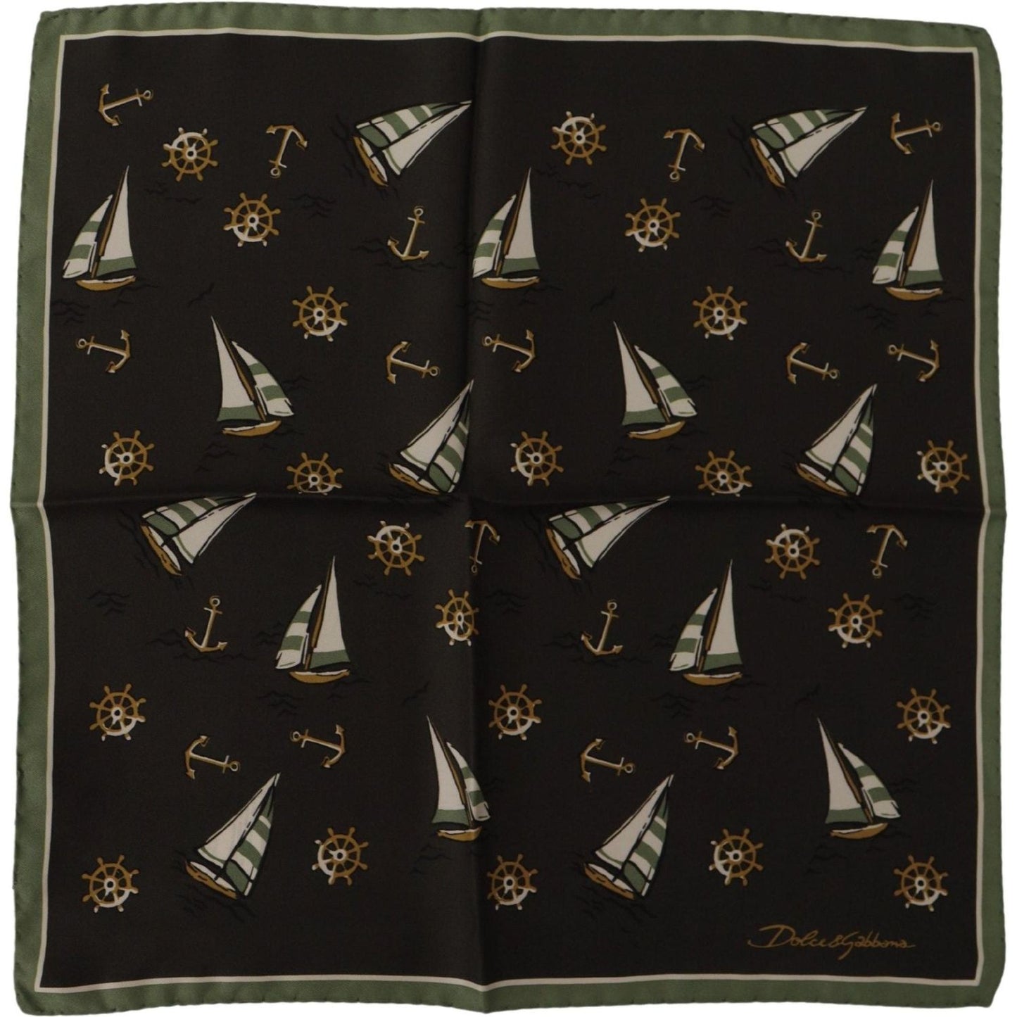 Dolce & Gabbana Elegant Multicolor Silk Men's Square Scarf Dolce & Gabbana