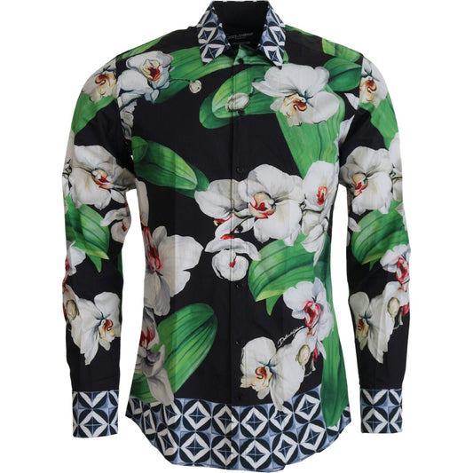 Dolce & Gabbana Floral Elegance Slim Fit Dress Shirt Dolce & Gabbana