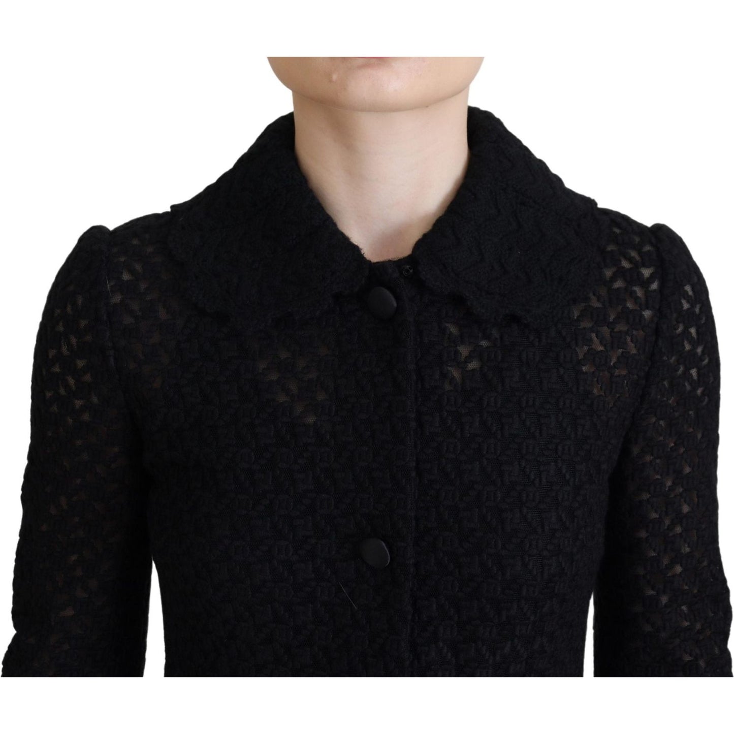 Dolce & Gabbana Classic Button Down Knitted Long Jacket Dolce & Gabbana