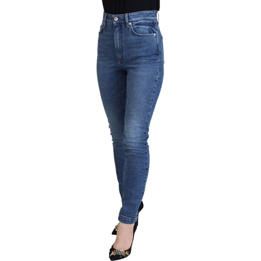 Dolce & Gabbana Chic Blue Denim Pants – Elegance Meets Comfort Dolce & Gabbana