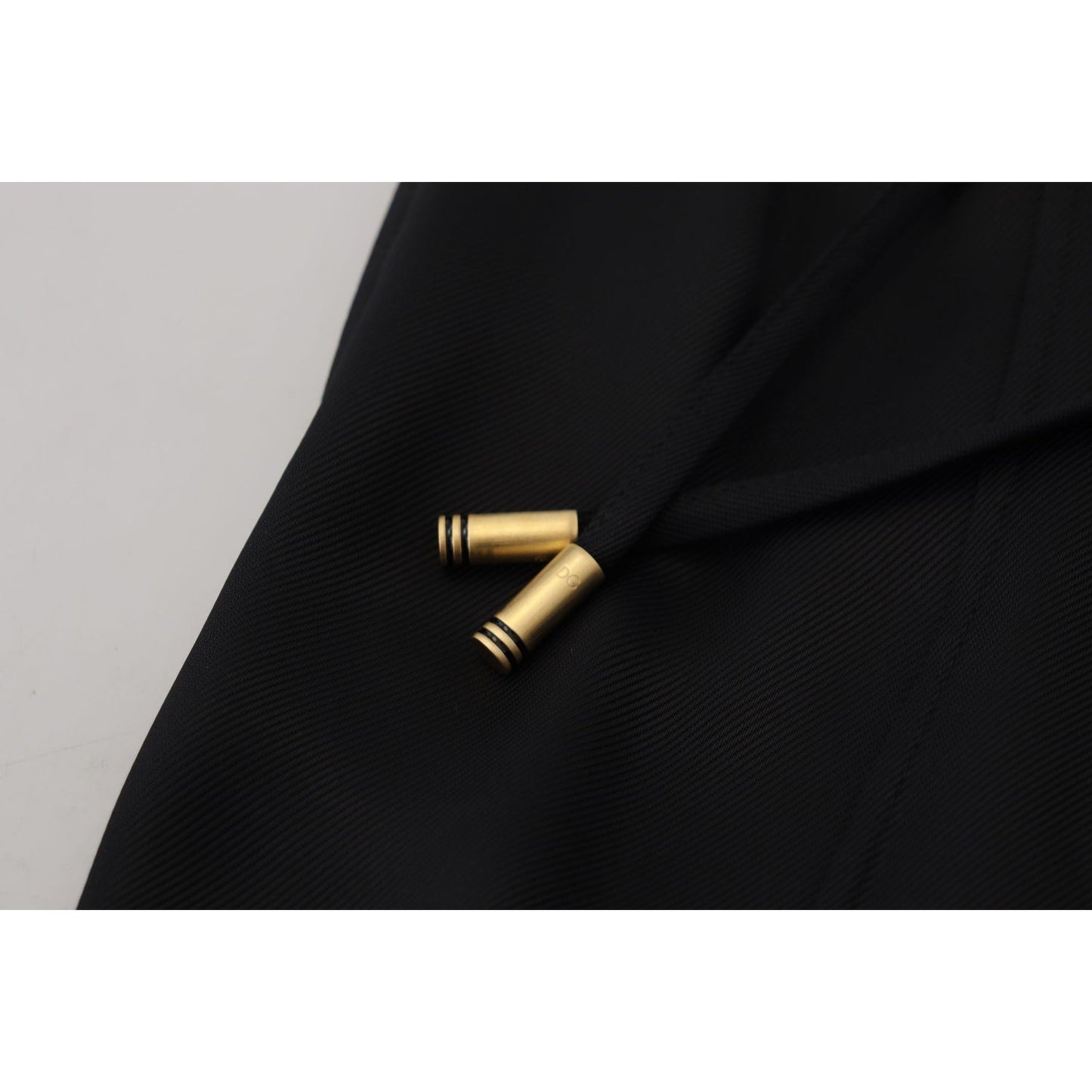 Dolce & Gabbana Black Straight Fit Cotton Pants