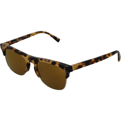 Dolce & Gabbana Brown Gold Acetate Havana DG430A Sunglasses Dolce & Gabbana