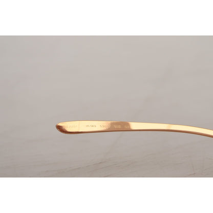 Dolce & Gabbana Pink Gold Rose Sequin Embroidery DG2202 Sunglasses Dolce & Gabbana