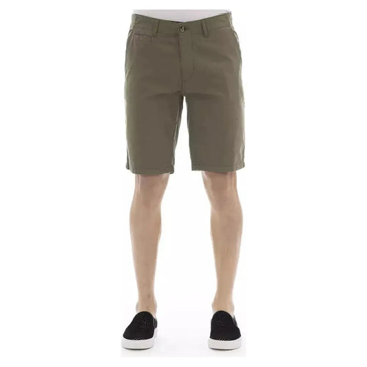 Baldinini Trend Army Cotton Men Bermuda Short Baldinini Trend