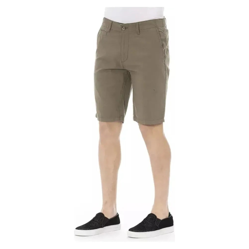 Baldinini Trend Army Cotton Men Bermuda Short Baldinini Trend