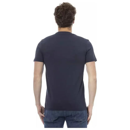 Baldinini Trend Blue Cotton Men T-Shirt