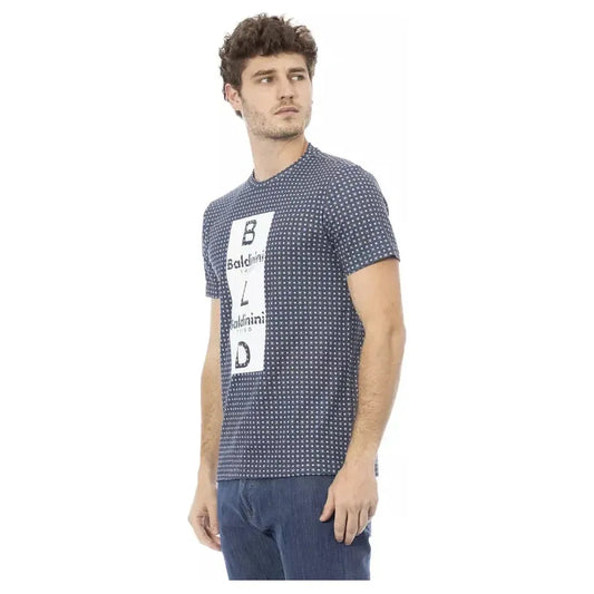 Baldinini Trend Gray Cotton Men T-Shirt Baldinini Trend