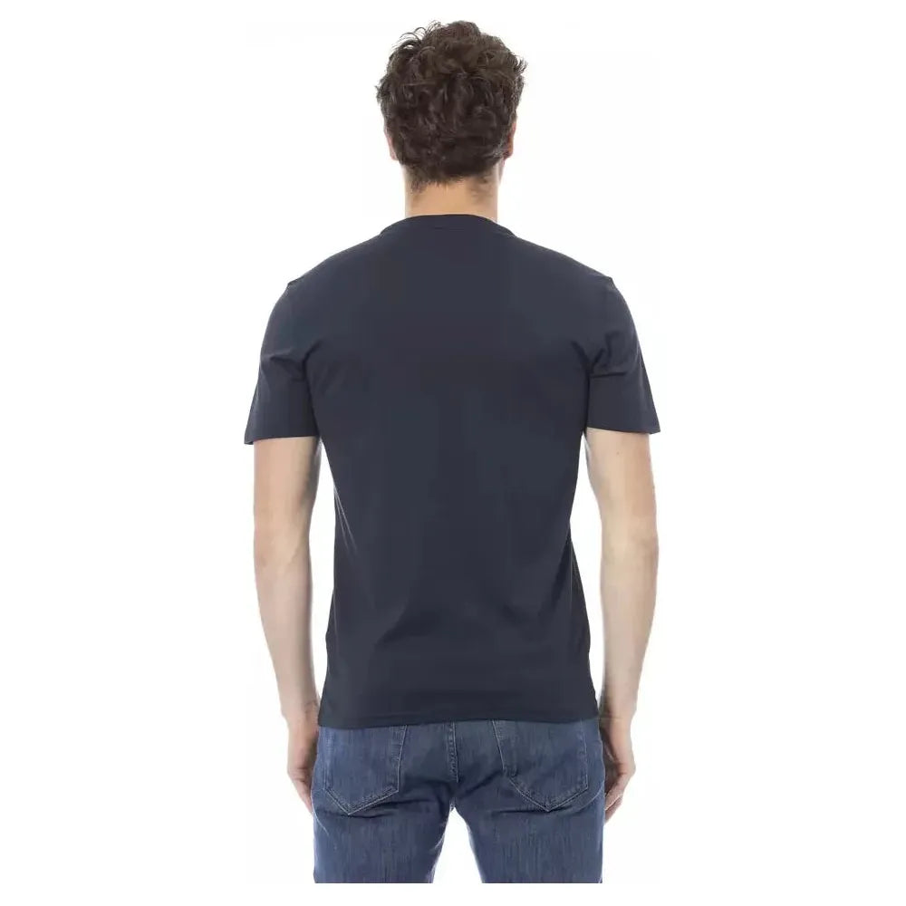 Baldinini Trend Blue Cotton Men T-Shirt Baldinini Trend