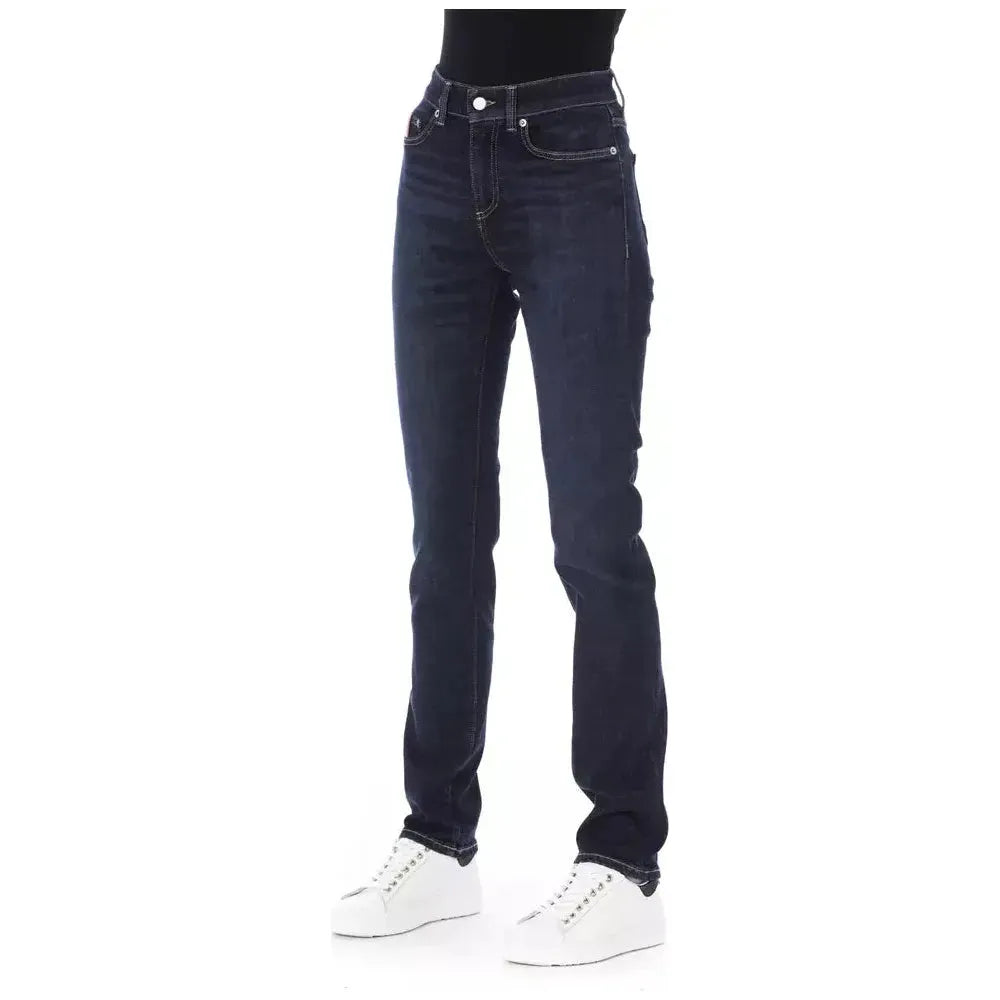 Baldinini Trend Blue Cotton Women Jeans